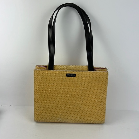 kate spade Bags Kate Spade Yellow Straw Handbag Purse B8 Poshmark